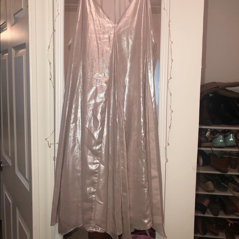 Shimmer silver dress